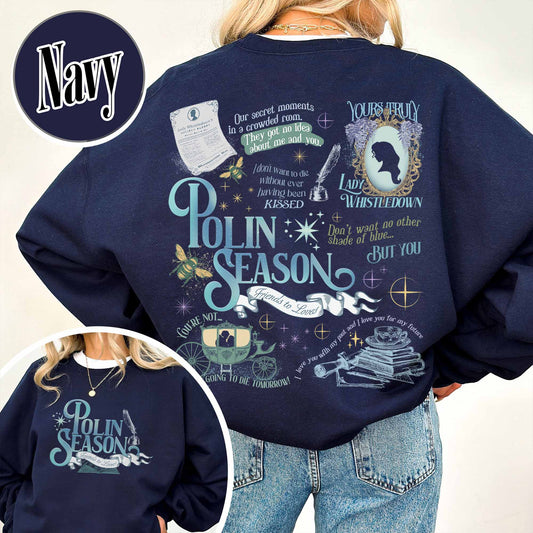 Penelope Colin Bridgerton Season 3 Sweatshirt, Polin Season, Penelope And Colin Sweatshirt, Spill The Tea Lady Whistledown's Society Papers Sweatshirt