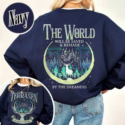 Throne Of Glass Sweatshirt, Sjm Terrasen Sweatshirt, Reading Lover, Book Lover Sweatshirt, Elirea Crescent City Aelin Galathynius, Tog Sweatshirt