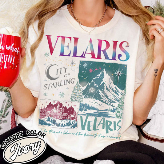 Velaris City Starlight Shirt, Velaris City Shirt, Bookish Gift, Acotar Book Club, Booked for Christmas Acotar, Velaris the Night Court Acotar