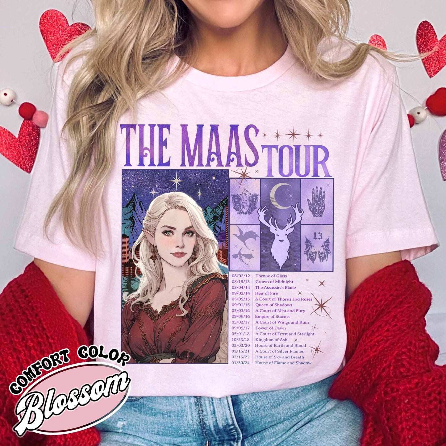 The Maas Tour Shirt, TOG Shirt, ACOTAR Shirt, ACOTAR TOG Crescent City Shirt, Sjm Tour Shirt, Book Shirt Sjm, Book Lovers Shirt, Bookish Shirt