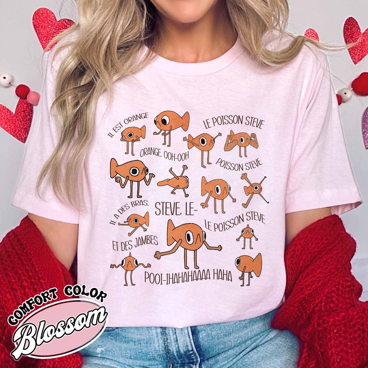 Le Poisson Steve Comfort Colors T Shirt, Funny Meme t shirt, Viral Meme Tiktok Tshirt