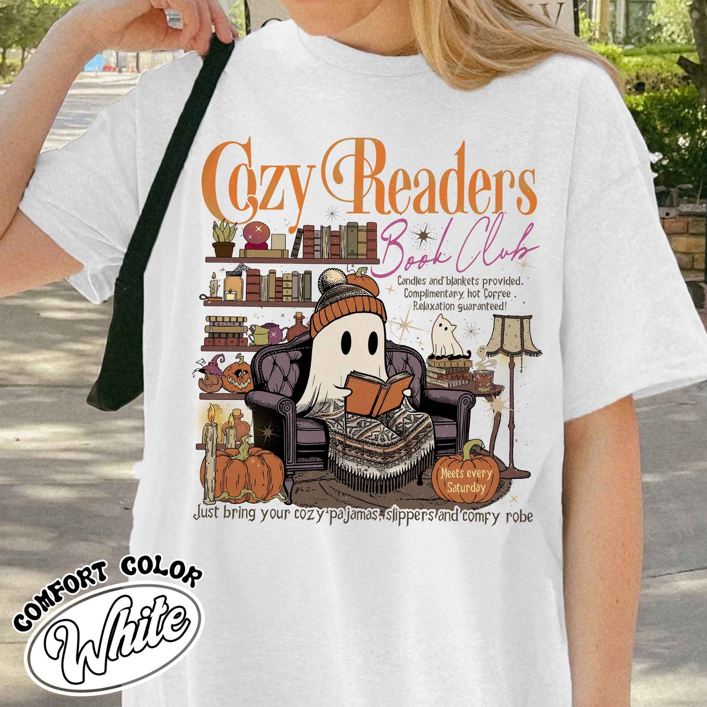 Cozy Girl Book Club Shirt, Drink Coffee Read Books Shirt, Coffee and Book Lover, Cozy Readers Club Shirt, Fall Book Club, Cozy Readers Shirt