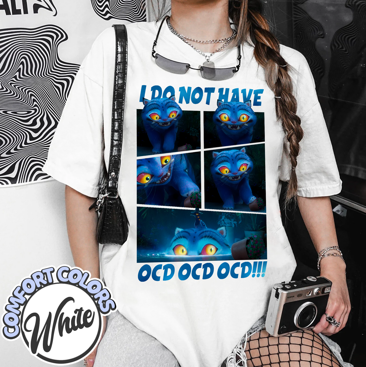 Cute Demon Hunter Tiger Comfort Tshirt, Derpy the Tiger Demon Hunter Tee, Hunters Tiger Fan, Kpop Saja Boys, I Do Not Have Ocd Ocd Ocd Shirt